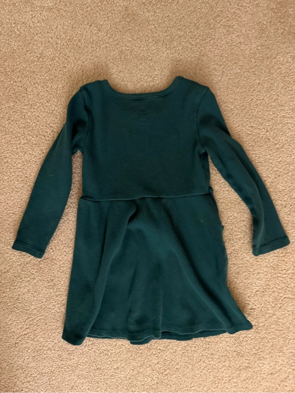 Forest Green Ribbed Dress